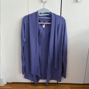 Athleta Purple Open Front Cardigan Wrap EUC XXS/XS